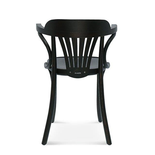 Krzesło tapicerowane z podłokietnikami Fameg B-165 do jadalni i salonu drewniane retro