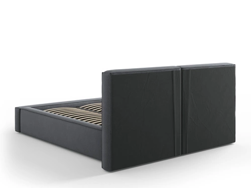 Łóżko tapicerowane Jodie II 160x200 szare z pojemnikiem nowoczesne do sypialni