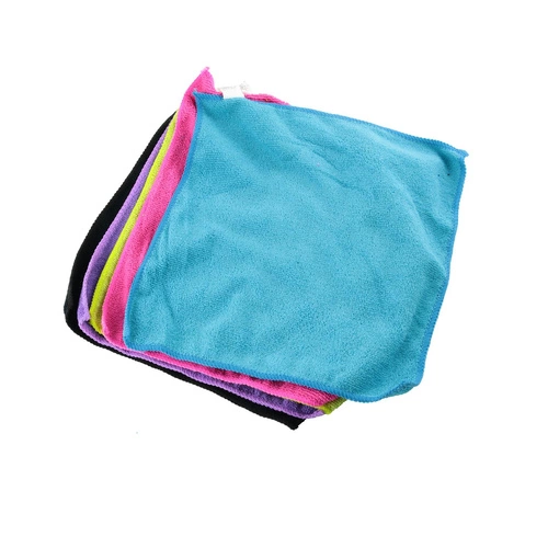 Zestaw 5 ścierek z mikrofibry 30x28cm     kolorowe