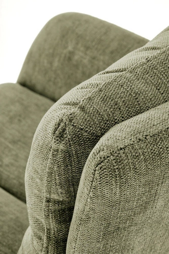 Krzesło obrotowe tapicerowane Ophelia Intesi oliwkowe do jadalni i salonu nowoczesne z podłokietnikami