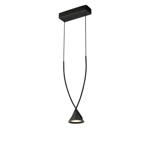 Lampa wisząca LED MIA czarna regulowana do kuchni i salonu 15,5 cm Step into Design