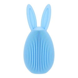 Intesi figurka wielkanocna Jajko z uszami niebieska nowoczesna dekoracja na stół 13,5 cm