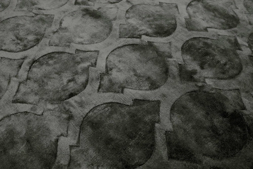 Dywan nowoczesny wełniany Tanger Dark Gray 160x230 do salonu i sypialni handmade