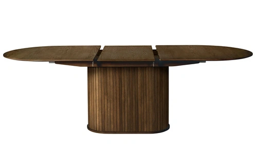 Stół rozkładany Lano owalny dymiony dąb 230 cm nowoczesny do jadalni UNIQUE