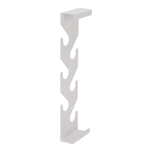 Nowoczesny biały wieszak ścienny do przedpokoju Cani Intesi metalowy na ubrania 6 haczyków