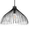 Lampa wisząca UMB czarna nowoczesna do salonu loftowa metalowa nad stół 40 cm Sollux