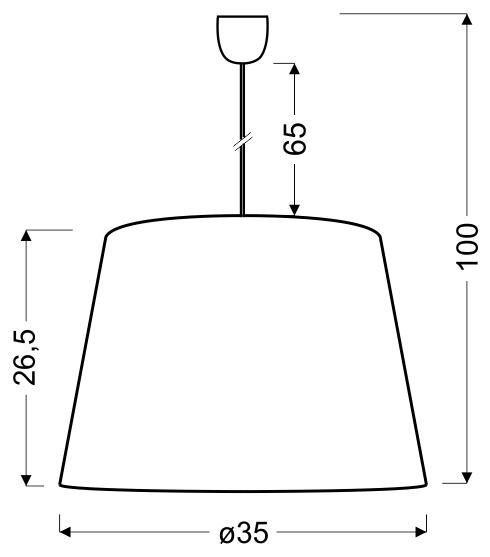 Lampa wisząca Platino 2 złota 35 cm glamour lampa do salonu i jadalni CANDELLUX