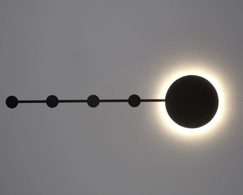 Lampa sufitowa LED CLEX 105 cm czarna nowoczesna do salonu Step into Design