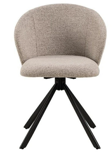 Krzesło tapicerowane Pippa Monza Actona beżowe obrotowe do jadalni i kuchni nowoczesne