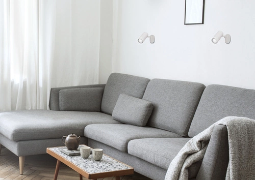 Kinkiet ścienny Colly biały nowoczesny LED regulowany do sypialni salonu kuchni jadalni