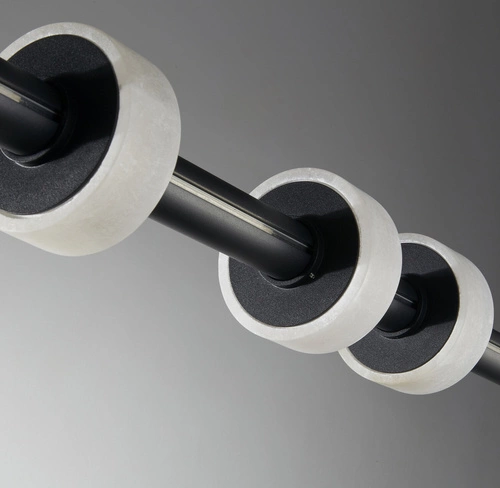 Lampa sufitowa LED RINGO Step into Design czarna 150 cm nowoczesna do salonu nad stół