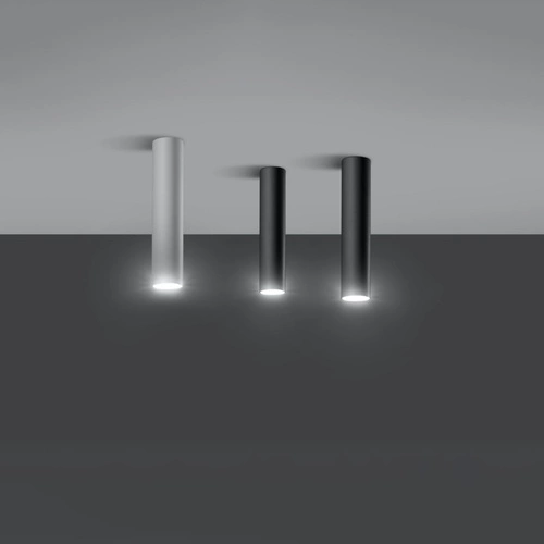 Plafon sufitowy biały nowoczesny metalowy Lagos 30 do salonu kuchni i sypialni Sollux