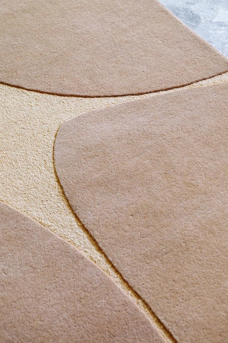 Dywan nowoczesny wełniany Decor Bruta Caramel 160x230 do salonu ręcznie tkany łatwe czyszczenie