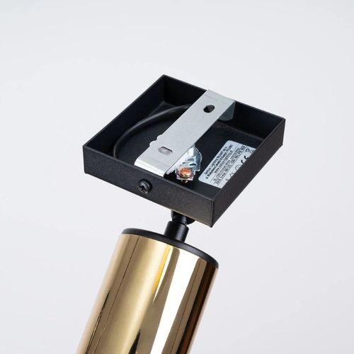 Kinkiet ścienny WINX nowoczesny czarny złoty stalowy do salonu i sypialni SOLLUX LIGHTING