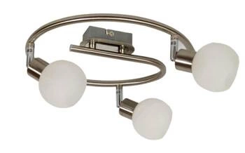 Lampa sufitowa Alabaster spirala 3x40W  G9 satyna+chrom