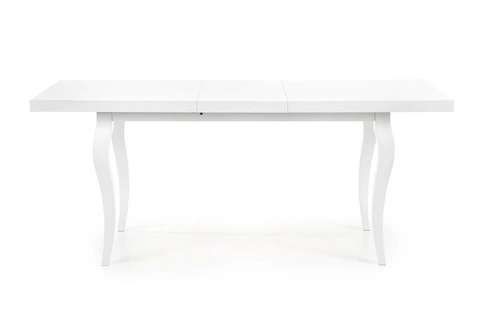 Stół rozkładany Princess biały do jadalni glamour 140-180 cm nowoczesny blat MDF drewno
