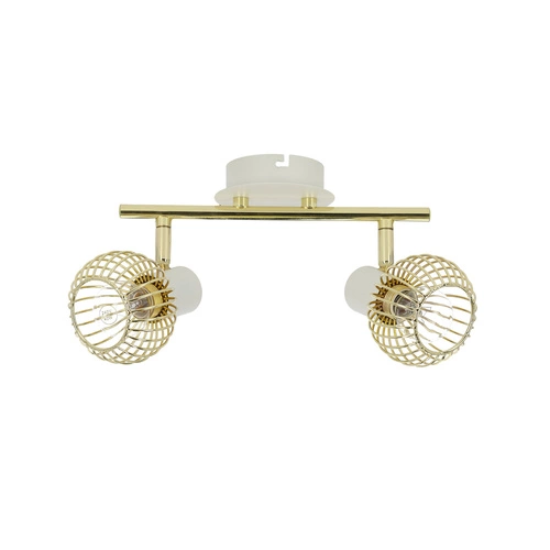 Lampa sufitowa Oslo listwa 2x40W E14  biały/złoty