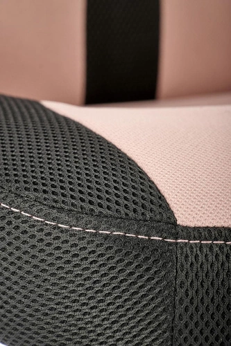 Fotel biurowy młodzieżowy Bloomi różowy ergonomiczny obrotowy z zagłówkiem i podłokietnikami