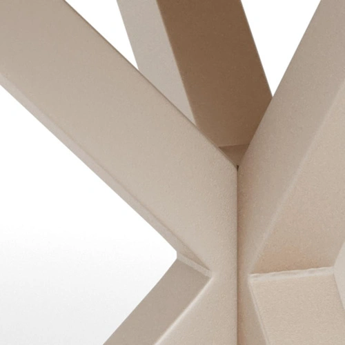 Stół okrągły Heaven 119 cm do jadalni ceramika dąb kaszmir nowoczesny