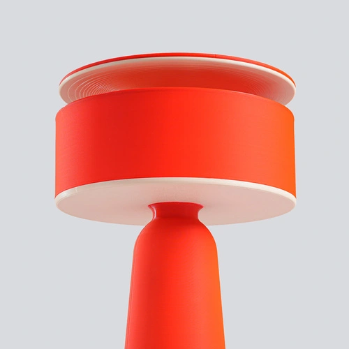 AXO czerwona lampa biurkowa nowoczesna na biurko do gabinetu