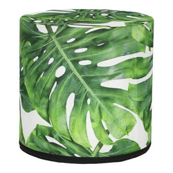 Pufa ogrodowa okrągła Monstera Intesi wodoodporna do ogrodu i na balkon 40 cm