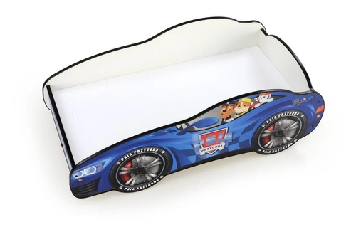 Łóżko dziecięce Psia Przygoda z materacem i LED wielokolorowe do pokoju dziecięcego