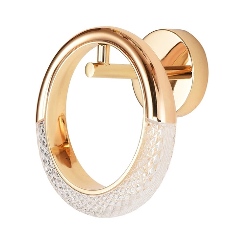 Kinkiet ścienny JEWEL LED złoty glamour 21 cm Step into Design do salonu i sypialni