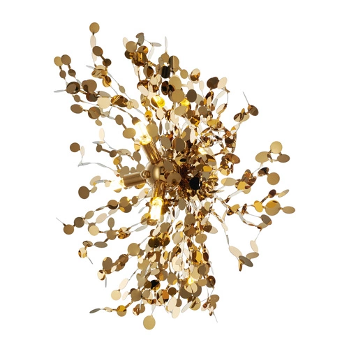 Kinkiet ścienny MONETTI złoty 40 cm nowoczesny do salonu i sypialni Step into Design