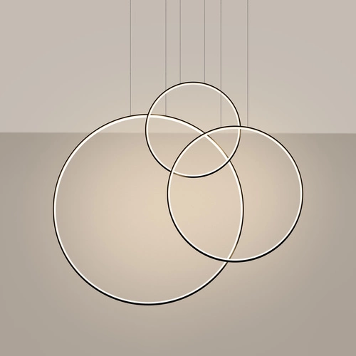 Lampa wisząca LED RIO 3 czarna nowoczesna nad stół do jadalni i salonu Thoro