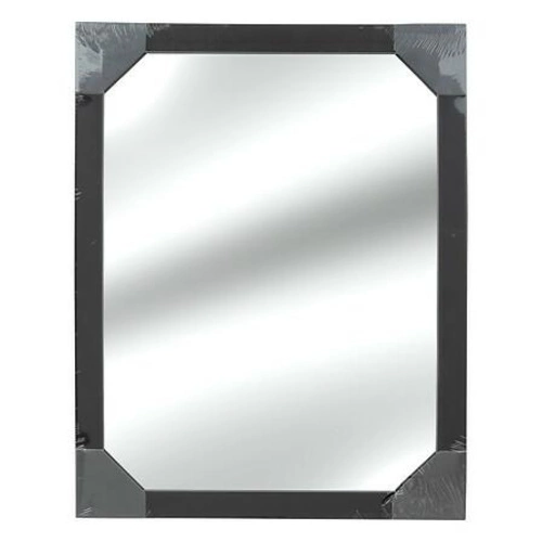 Lustro prostokątne First w czarnej ramie do przedpokoju nowoczesne na ścianę 34x44 cm