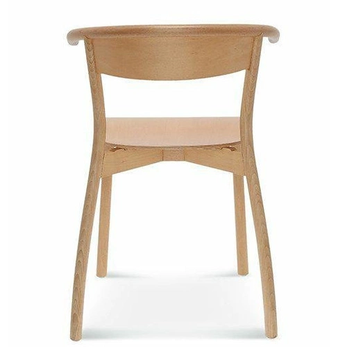 Krzesło drewniane Fala Fameg skandynawskie z podłokietnikami do jadalni i salonu personalizowane