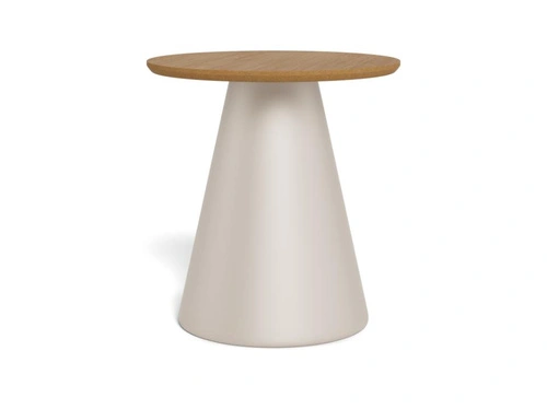 Actona Soli stolik kawowy okrągły drewniany dębowy 45 cm do salonu