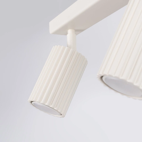 Plafon sufitowy KARBON 2 beżowy minimalistyczny glamour do salonu i sypialni z ruchomym kloszem