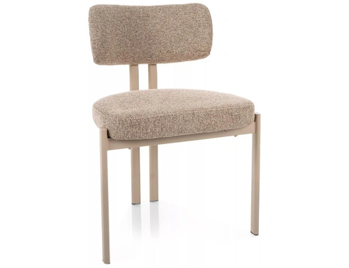 Krzesło tapicerowane Montico beżowe do jadalni i salonu nowoczesne