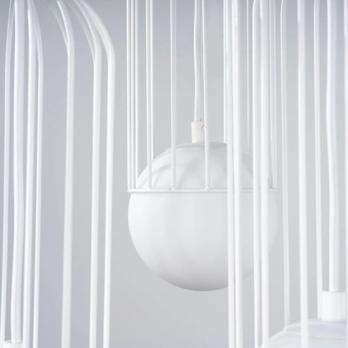 Lampa wisząca BRINA 3P biała nowoczesna do salonu i jadalni nad stół SOLLUX