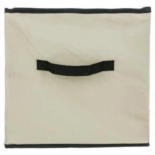 Pudełko materiałowe składane Woven 31x31cm beżowe do regału Kallax z uchwytem 5five