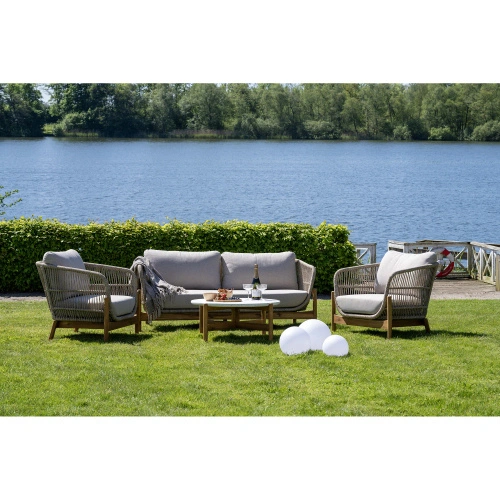 Stolik kawowy Terracina House Nordic okrągły terrazzo 84,5 cm salon