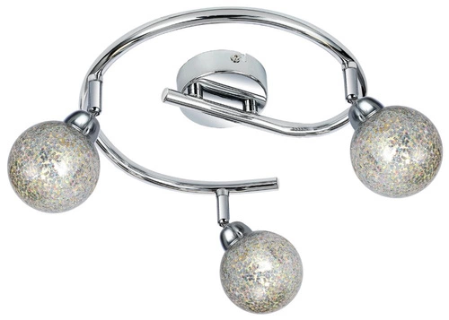 Nowoczesna lampa sufitowa LED Kaleidoscope chrom regulowana do salonu i sypialni 45 cm