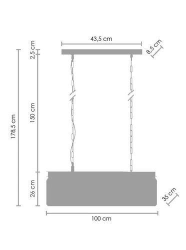 Kryształowy żyrandol SPARKLE SINGLE 100 cm nowoczesny antracyt do salonu lub nad stół