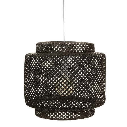 Lampa wisząca Liby czarna bambusowa boho do salonu i jadalni Atmosphera 40 cm