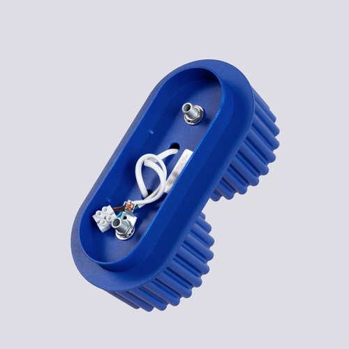 Plafon sufitowy nowoczesny AURA 2 niebieski GX53 do salonu i kuchni aluminium