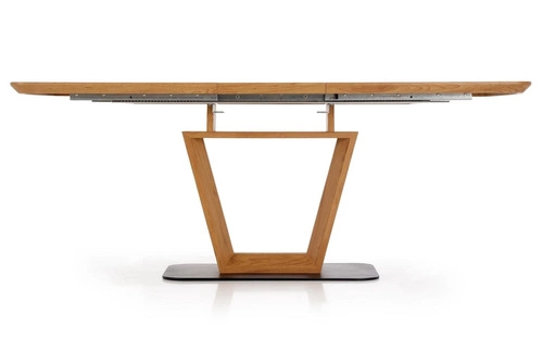 Stół rozkładany do jadalni Caby dąb złoty 160-220 cm loftowy nowoczesny Intesi