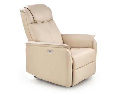Fotel rozkładany recliner Paradise beż