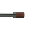 Karnisz Blok 183-365cm czarny mat