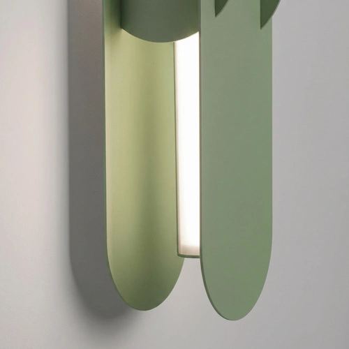 Kinkiet ścienny CHAIN LED oliwkowy nowoczesny do salonu 91 cm