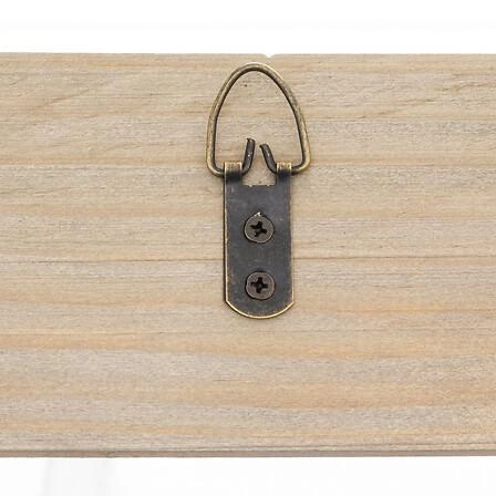 Wieszak ścienny do przedpokoju Feeric Christmas narta drewniany naturalny z 6 hakami