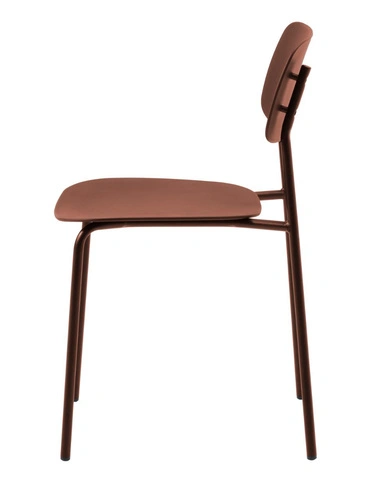 Krzesło Kirkland do jadalni i kuchni nowoczesne terracotta
