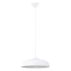 Lampa wisząca GINA biała nowoczesna do salonu i jadalni nad stół 38 cm SOLLUX LIGHTING