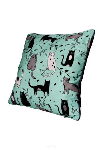 Poduszka dekoracyjna welurowa Kitty 40x40 cm antyalergiczna nowoczesna do salonu