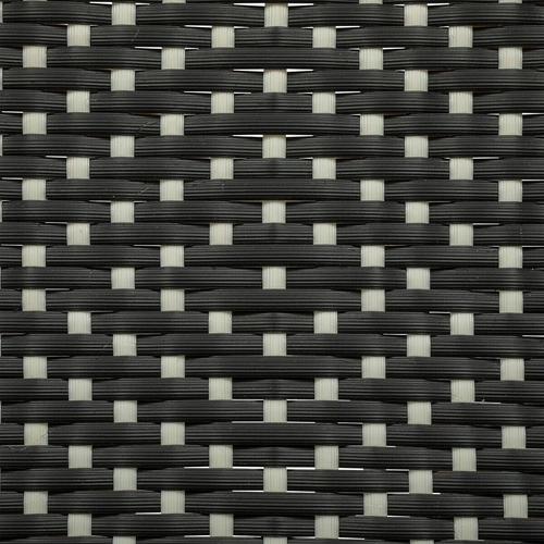 Hoker Trecia rattanowy czarny bez oparcia 66 cm nowoczesny do kuchni i jadalni Atmosphera